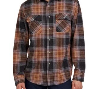 Chaps Plaid Jacket - Brown, Black, Orange